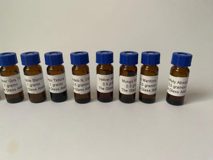 Kit para hacer un perfume tipo Agua de Colonia compuesto por 18 aceites esenciales, 18 pipetas, 20 tiras olfativas y formula